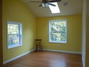 Wide view of new upstairs addition