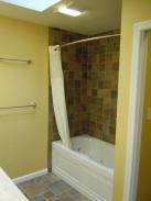 View of bath and towel bars in new addition