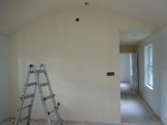 Drywall ready for paint and electrical outlets