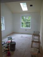 Walls and ceiling primed for paint