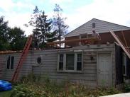 Side view of upstairs floor framing