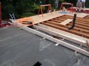 Sub flooring going down on addition