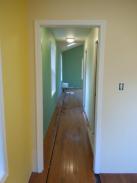 New flooring being installed in hallway