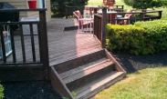 The steps were starting to rot and become loose