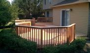 New railings are much safer and the natural beauty of the wood is showing through