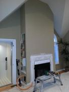 Drywall cuts were needed to perform additional wiring for the TV
