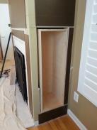 Storage cabinet ready to be trimmed out
