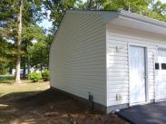 The new garage ready for outlets and lighting to be installed