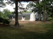 View of back of garage from the yard