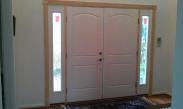 After the door was installed Drumm Design Remodel trimmed out the interior of the door to give a professional finish