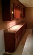New cabinets, countertops and bar sink