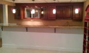The new bar without the barstools