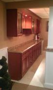 New granite countertops make this bar just what the owners wanted...beautiful