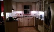Testing new undercabinet lighting