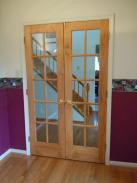 Terrific looking French doors to new home office installed by Drumm Design Remodel