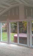 Interior drywall work on this fantastic, energy efficient space for entertaining and relaxing