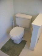 The commode was also in need of replacement, the owners wanted to start conserving water and this would not save any water