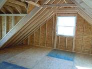 One of the side windows in this new 1.5 car garage providing great ventilation when needed 