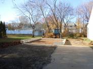 The beginning of the foundation and block work on this garage