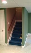 The stairs enclosed and now ready for carpets