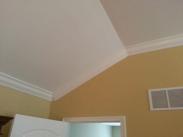 The painted crown moulding