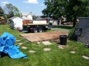 Getting ready to remove the old shed flooring