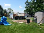 The old shed cleared away by Drumm Design Remodel