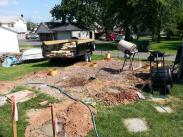 Gravel for under the shed and getting ready to pour concrete