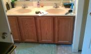 Time for this dated vanity and tile to go