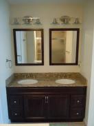 Nice view of the vanity cabinets installed by Drumm Design Remodel