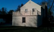 Drumm Design Remodel stablized the posts and railing on this Wynnewood PA rooftop deck