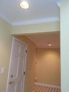 A close up of the crown moulding by Drumm Design Remodel