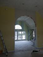 Drumm Design Remodel not only worked on this arched entry way, but we also did a lot of ceiling drywall fixes due to poor initial construction