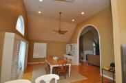 Notice how the arched entry mirrors the arched window in the dining room, we love creating rooms that have a flow and just make sense aesthetically!