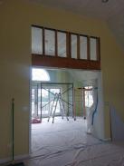 The old entry way, we had to make sure this wall stayed structurally stable while we worked