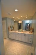 A view of the master bathroom transformation by Drumm Design Remodel