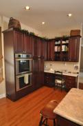 New ceiling lights provide lots of light for this wonderful new kitchen
