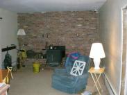 Before Drumm Design Remodel the floor was sloping and there were interior cracks appearing