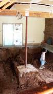 The Drumm Design Remodel Team does the dirty work to save a home from potential collapse
