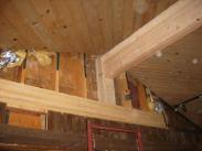 Notice that the roof load is distributed better than the old beam