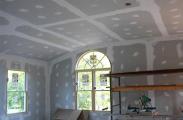 Taping and dry wall on the inside of this terrific new space