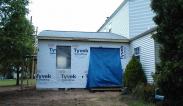 Drumm Design Remodel maintains a weather tight work space