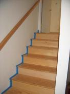 The new staircase leading up to the Master Bedroom