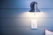 Each bunk has a way to control their own lighting at night thanks to Drumm Design Remodel