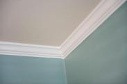 Crown moulding adds a professional and elegant touch to any room in your home, but it caps off this bedroom beautifully