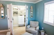 Convenient double doors professionally installed by Drumm Design Remodel, keep this organized closet under wraps