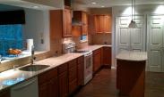 Backsplash installed and center island looking good!