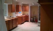 Prepping for floors and counters.