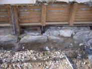 Replacing sill under home and removing rot