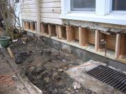 New sill and wall supports installed by Drumm Design Remodel